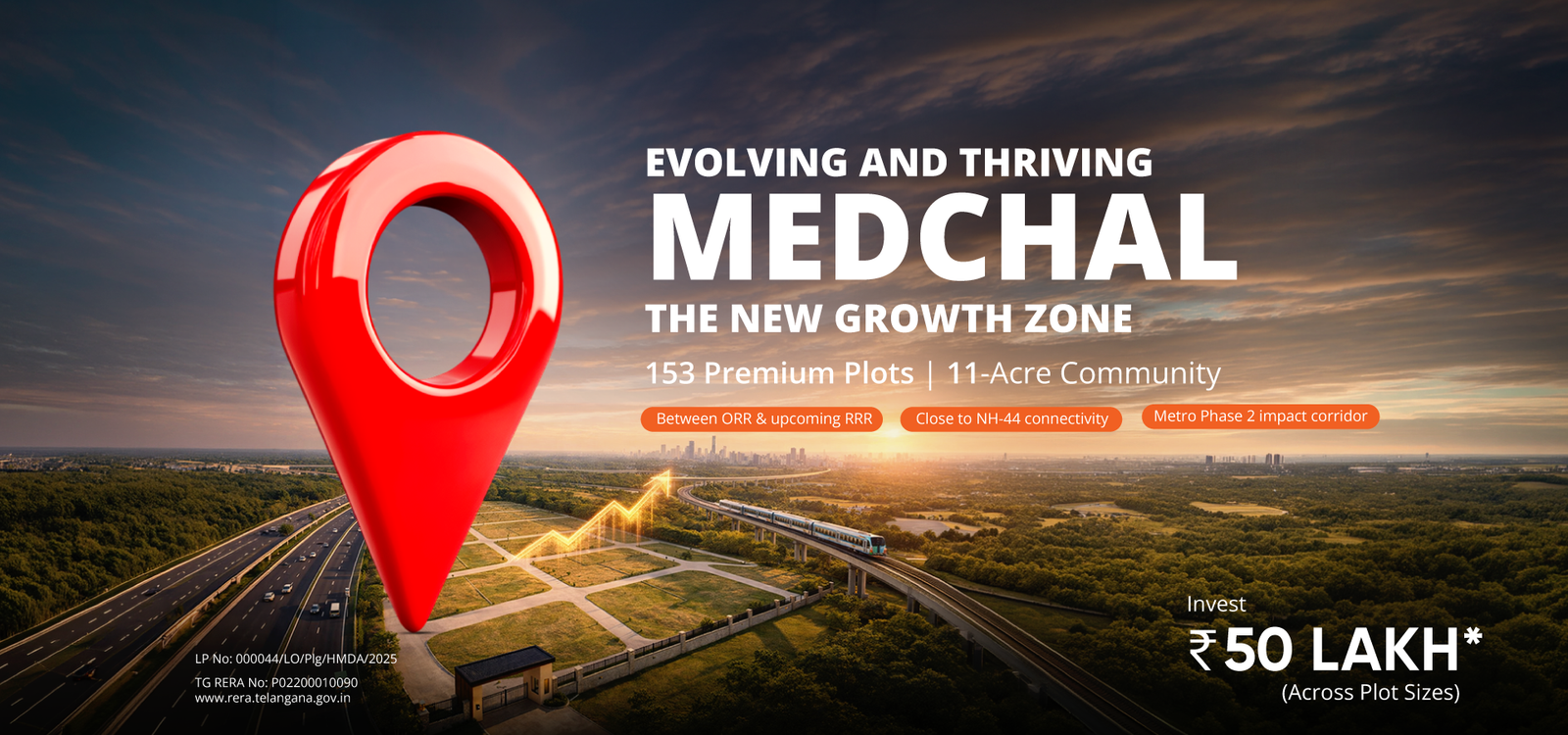 Radha Meadows - Premium Open Plots in Medchal