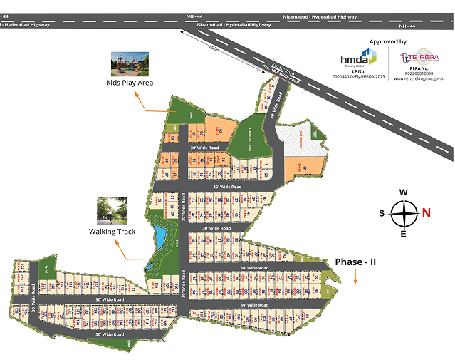 Radha Meadows Master Layout Plan